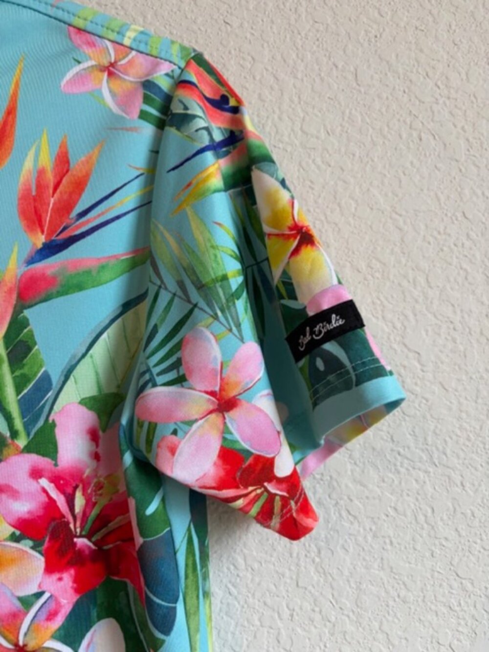Bad Birdie Women's Tropical Short Sleeve Golf Polo Size Large Outdoors PGA Tour - Picture 5 of 10